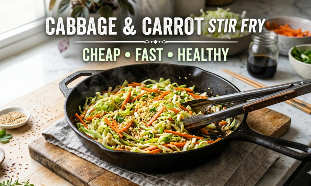 cabbage and carrot stir fry