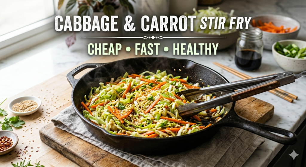 cabbage and carrot stir fry