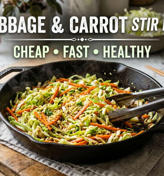 cabbage and carrot stir fry