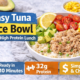 easy tuna rice bowl for a high protein lunch