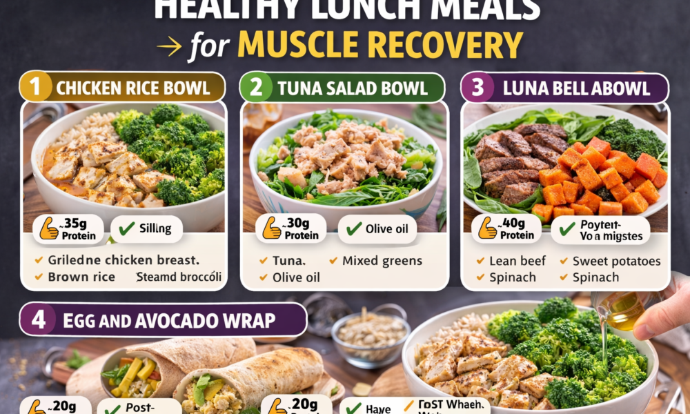 healthy lunch meals for muscle recovery