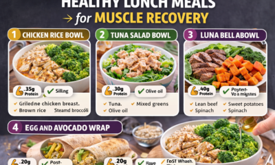 healthy lunch meals for muscle recovery