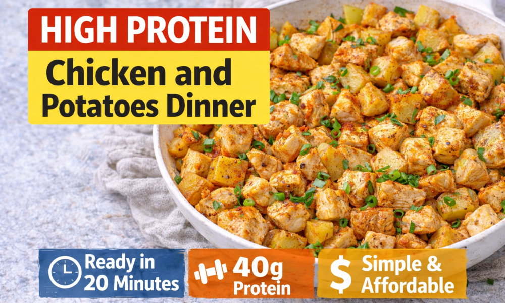 high protein chicken and potatoes dinner