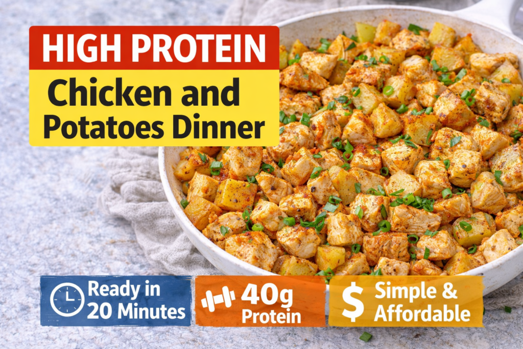 high protein chicken and potatoes dinner